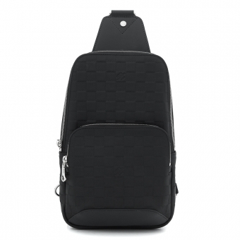 Louis Vuitton 347 Avenue Slings Bag Leather Black