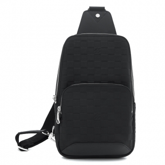 Louis Vuitton 347 Avenue Slings Bag Leather Black
