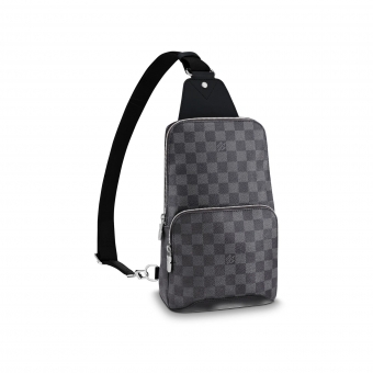 Louis Vuitton 346 Avenue Slings Bag Canvas   Black